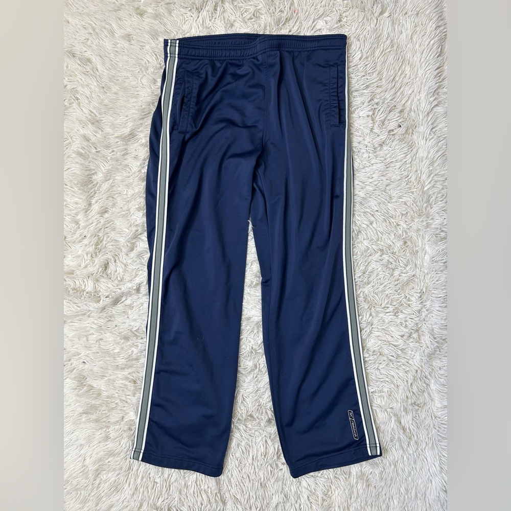 ◾️Vintage Y2K Men’s Reebok Navy Track Sweat Jogging Pants with Stripe